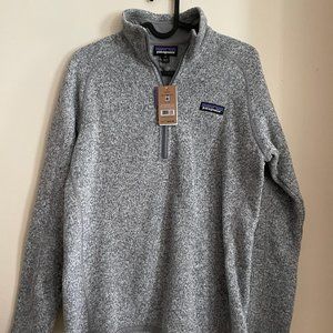 NWT Women's Better Sweater 1/4-Zip Birch White (MED)